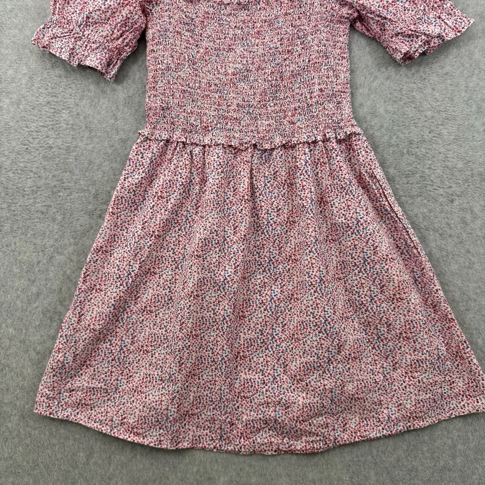 French Connection Rhodes Puff Sleeve Smock Mini Dress Size 4